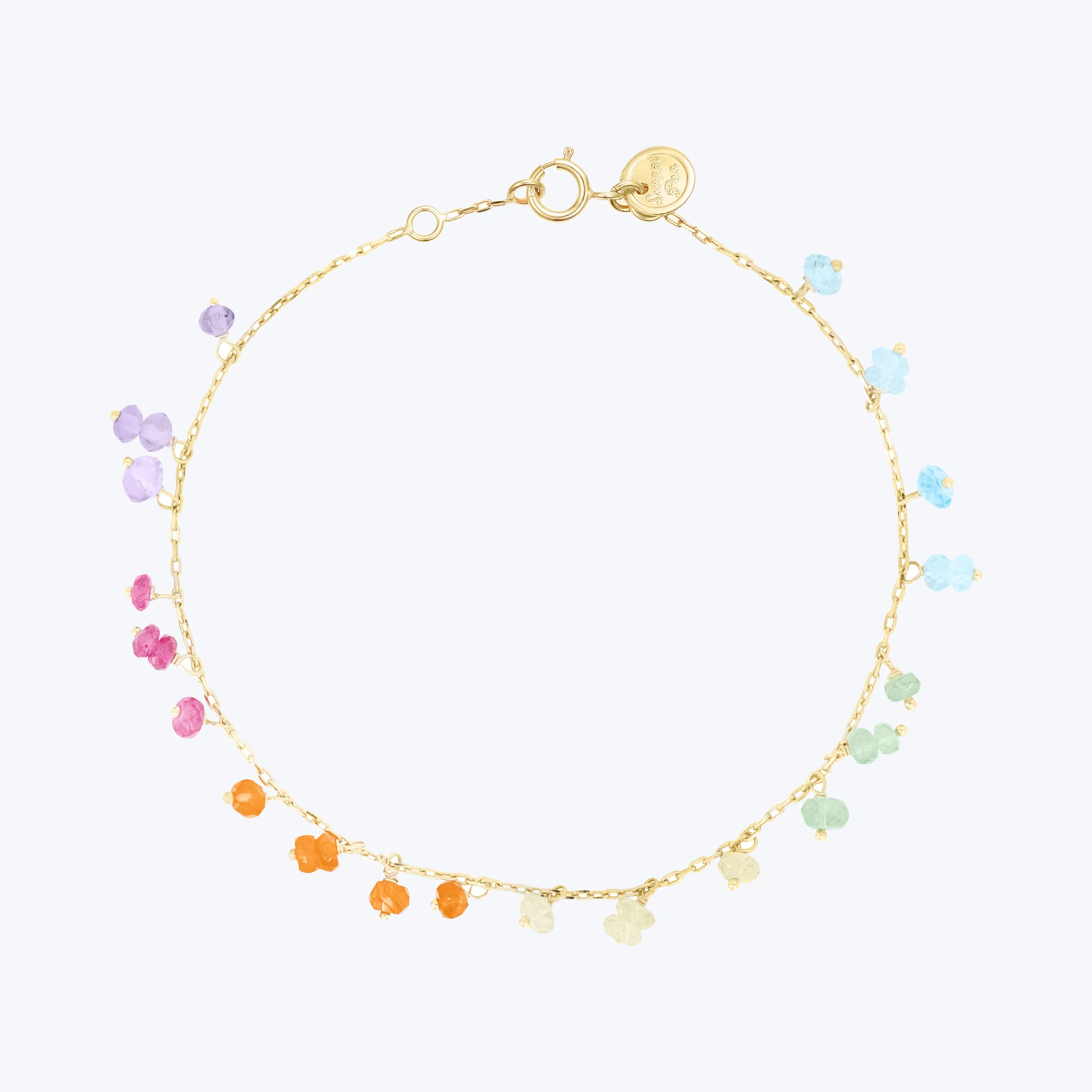 18K Gold Love is Love Beaded Bracelet