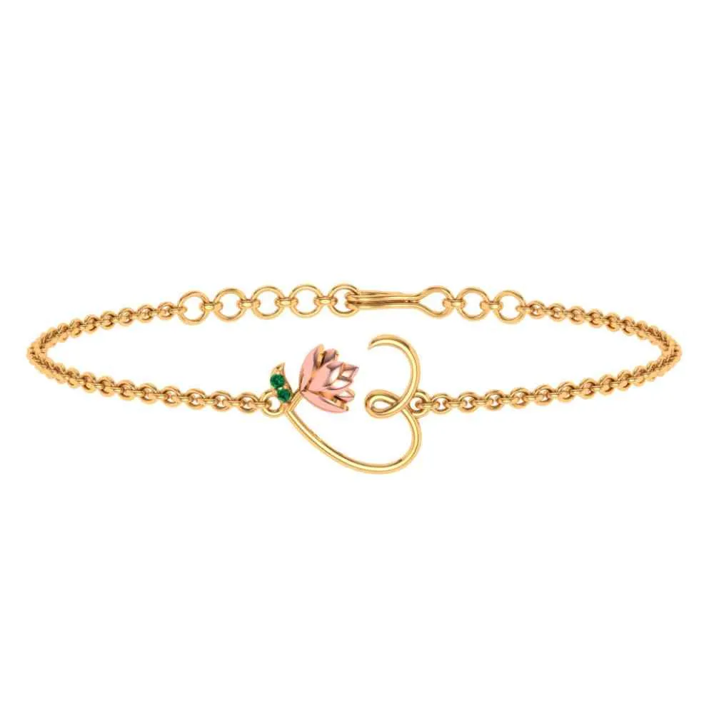 22k Lotus Themed God Bracelet To Gift Yourself