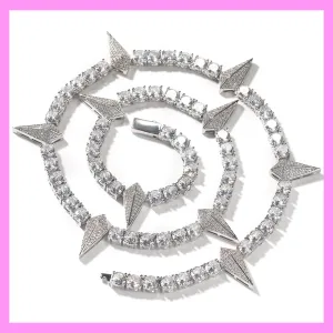 【3-31#】hiphop necklaces for female male daily business party