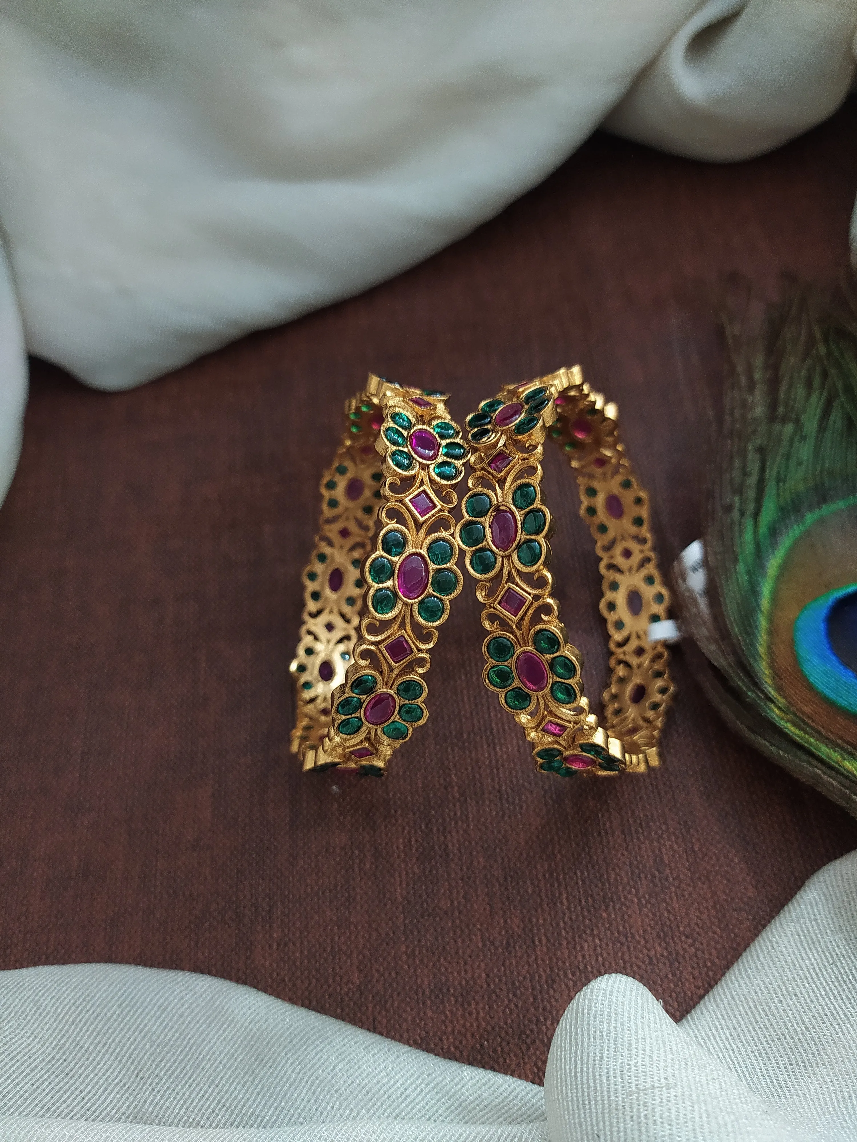 A Touch of Floral Enchantment Floral Design Kemp Antique Bangles