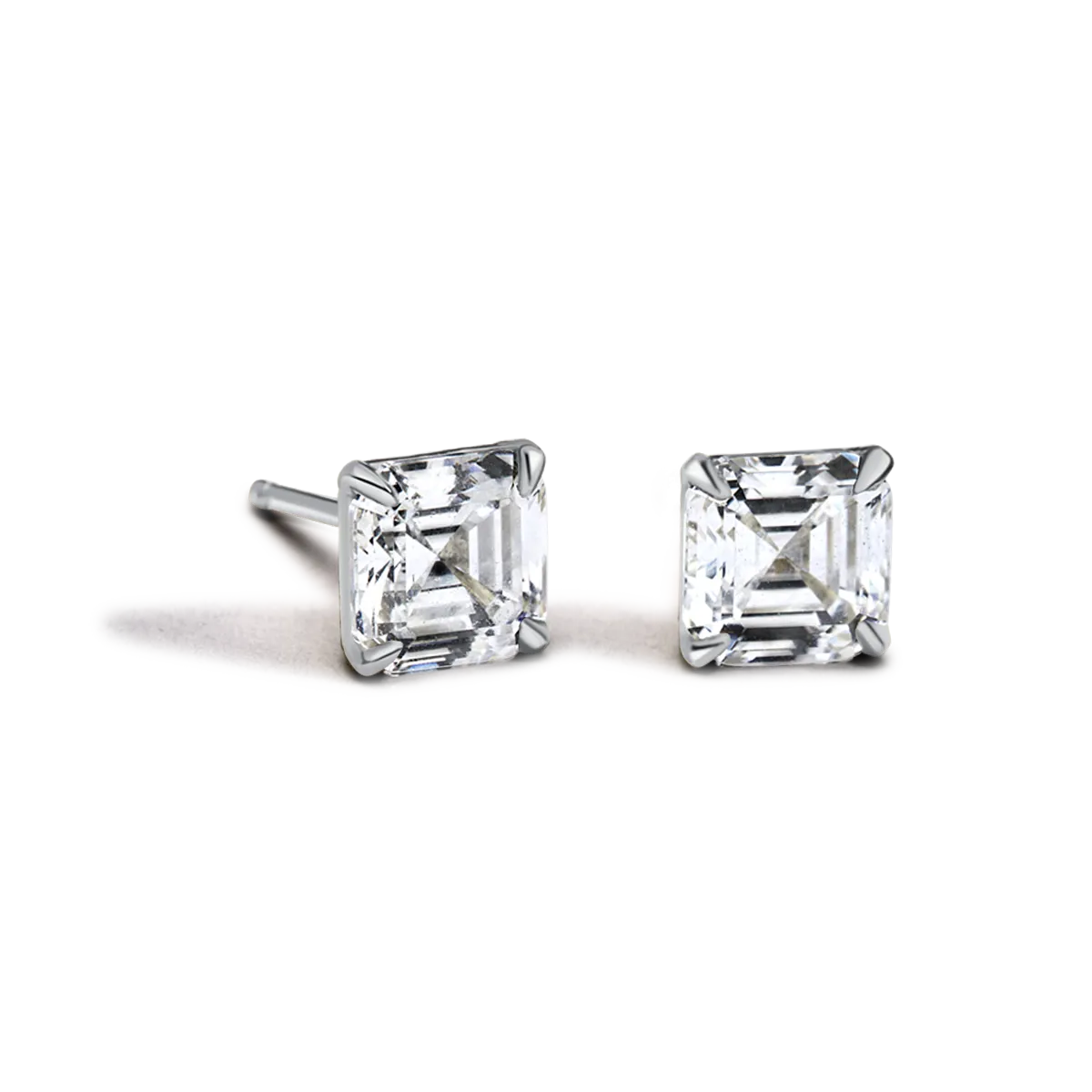 Asscher Studs