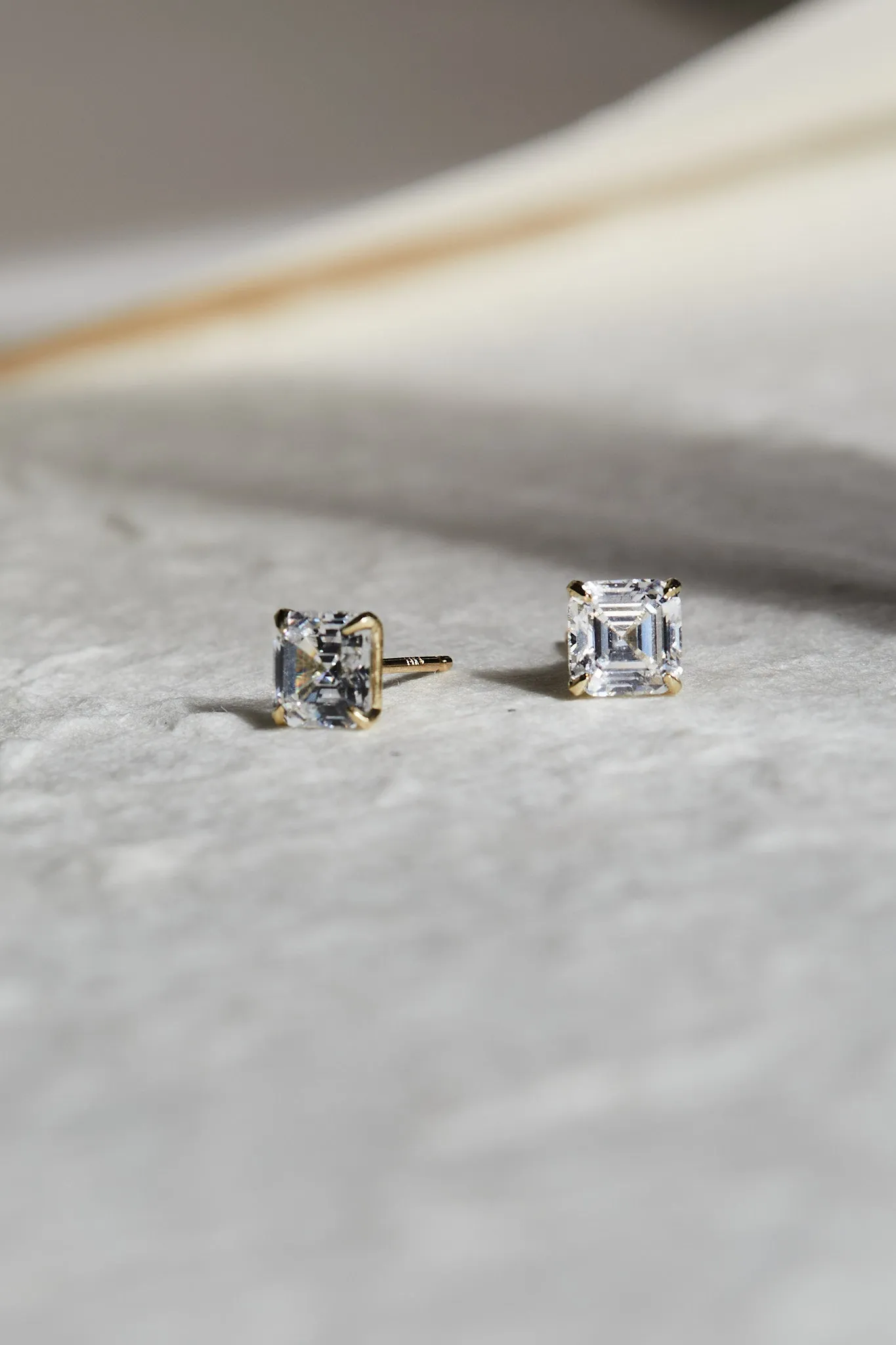 Asscher Studs