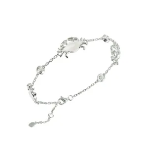 Atlantic Blue Crab Charm Bracelet