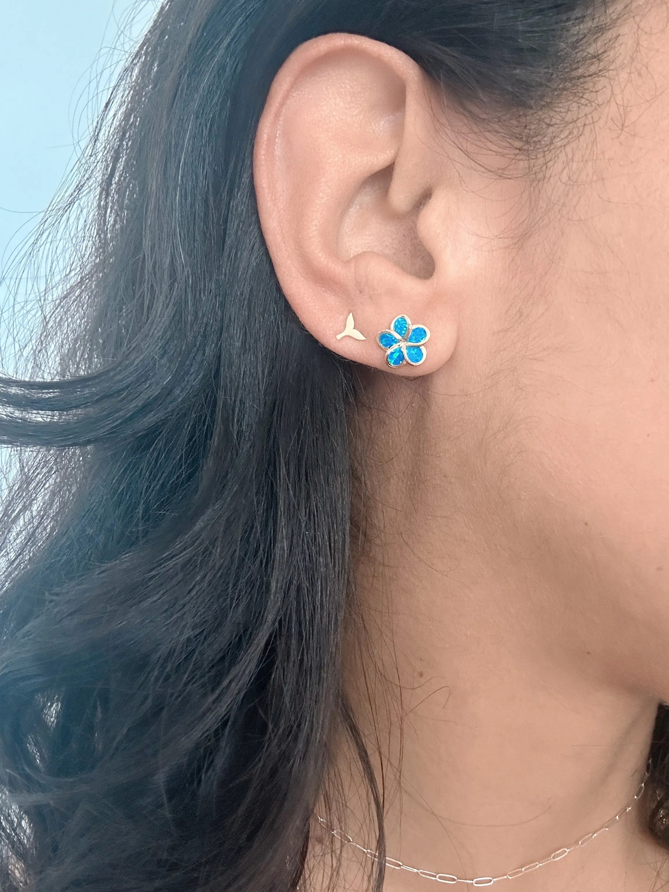 Azul Plumaria Studs