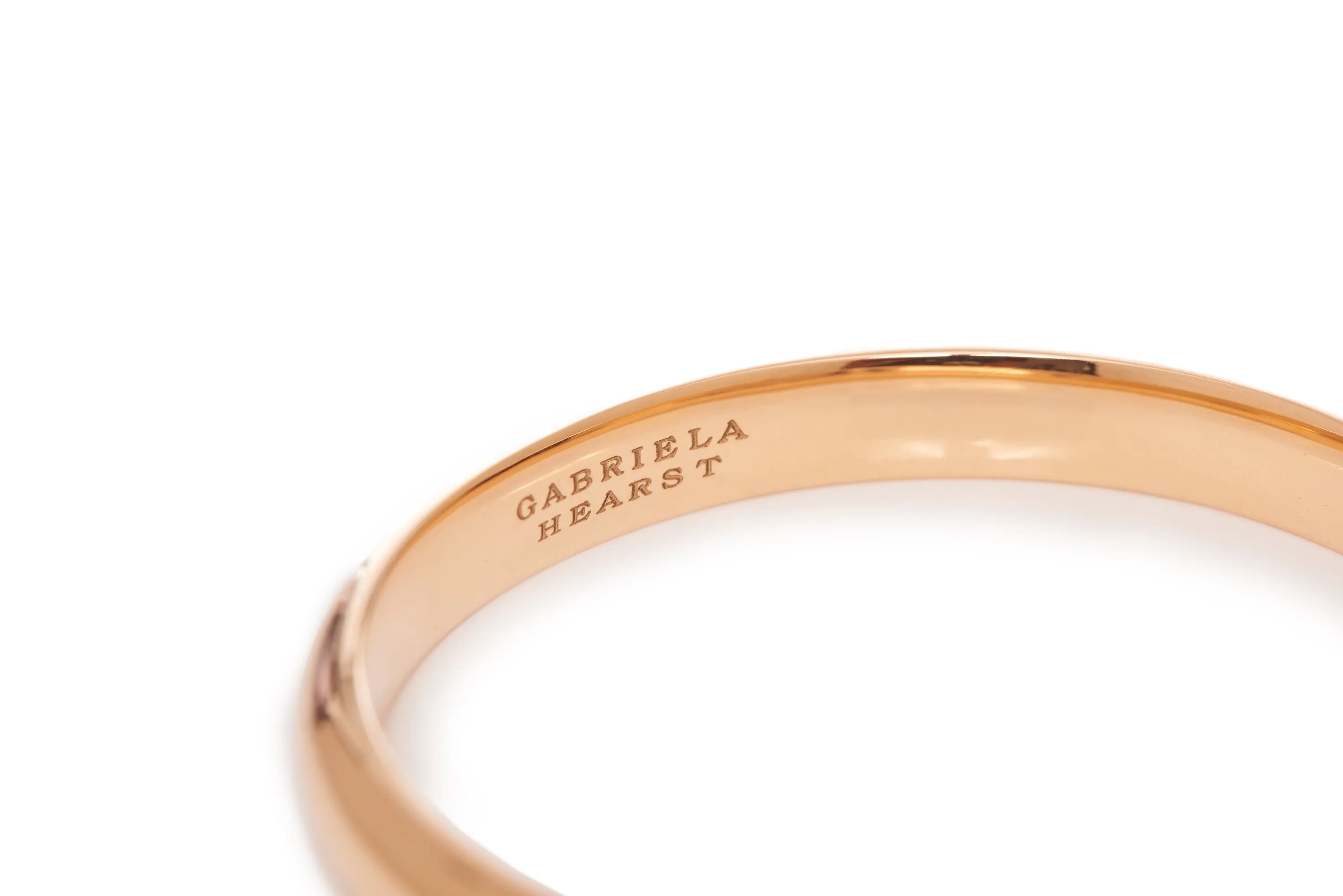 Bangle in 18K Rose Gold & Vitreous Blue Enamel