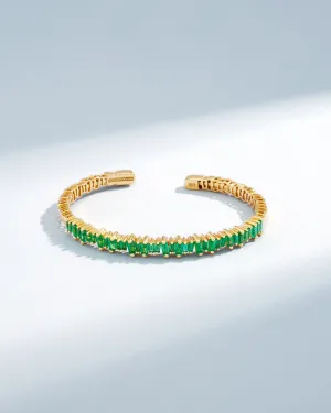 Bold Emerald Bangle