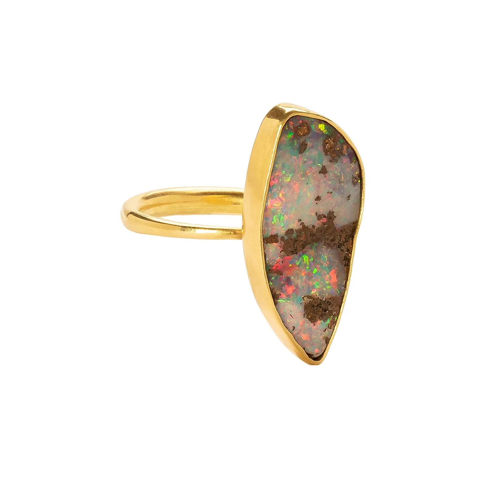 Boulder Opal Ring