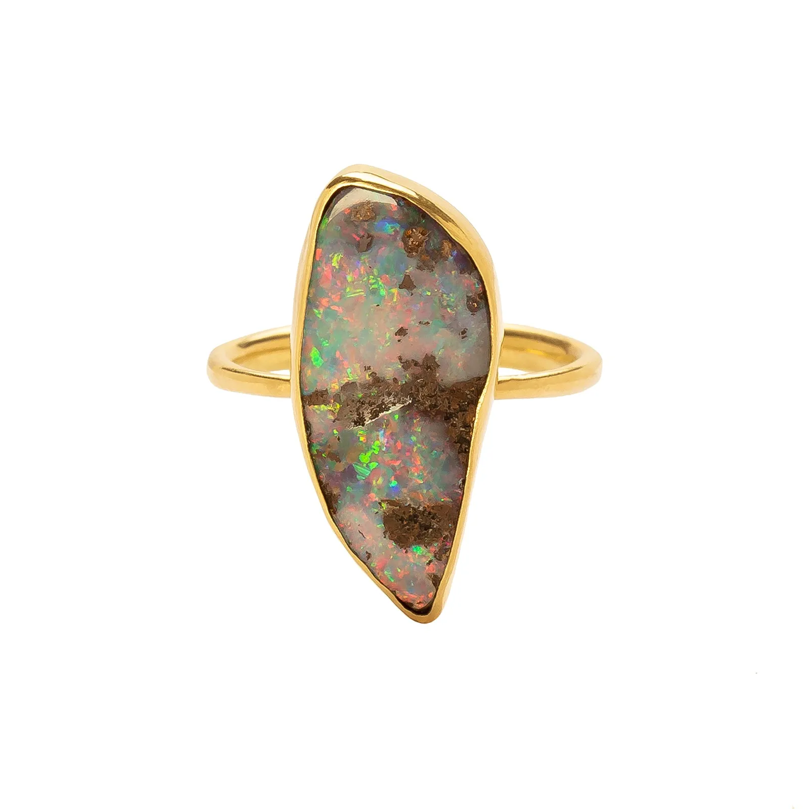 Boulder Opal Ring