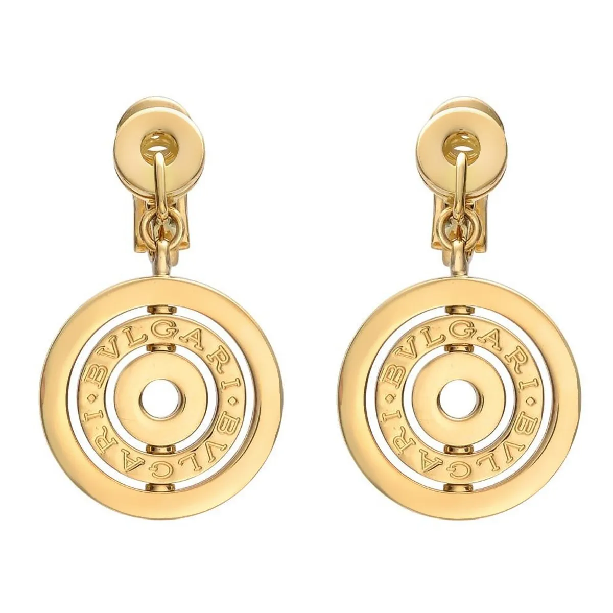 Bulgari Astrale Cerci Yellow Gold Drop Earrings