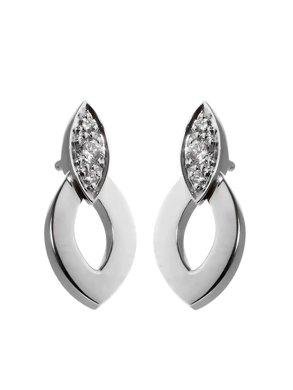 Cartier Diadea Diamond White Gold Earrings