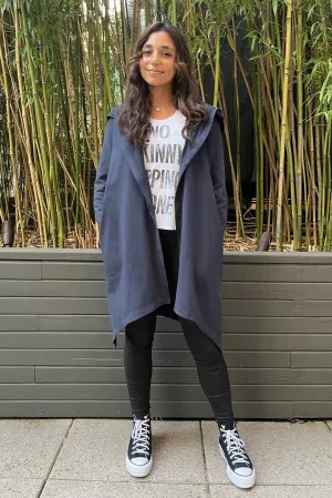 Charisma, The Refined Unisex Cardigan in Navy Blue