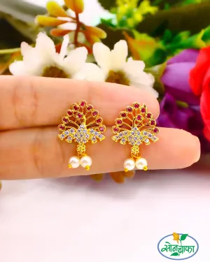 CHIC FANCY PEACOCK EARRINGS