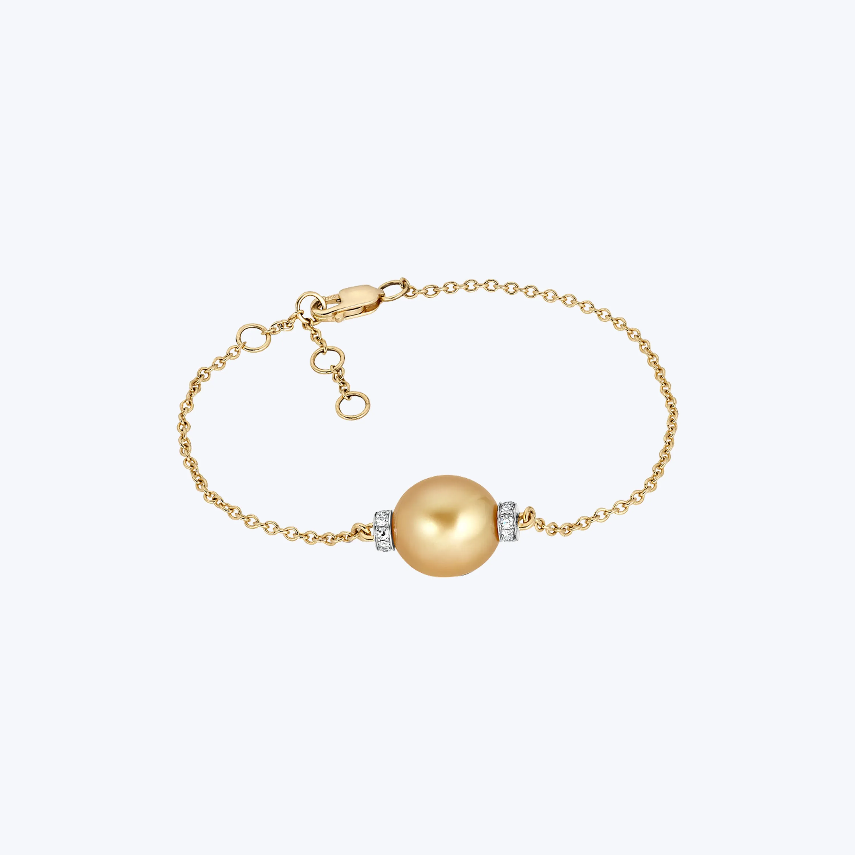 Circuital Bracelet in Golden Pearl   Yellow Gold