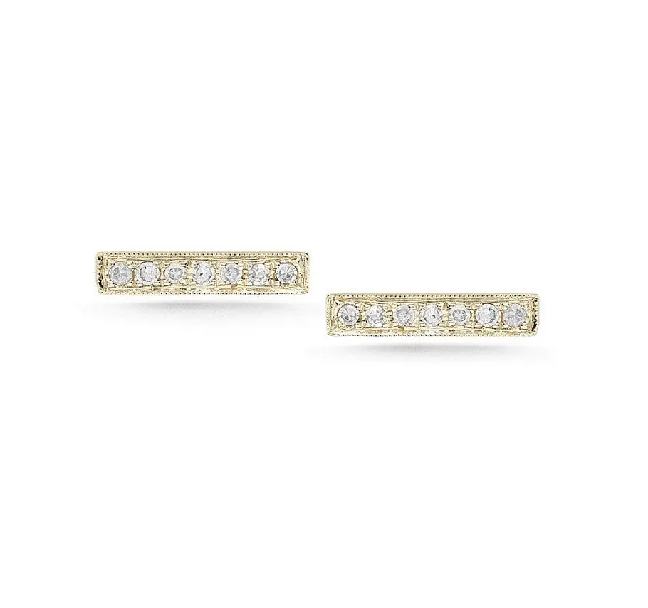 Dana Rebecca Sylvie Diamond Bar Earrings