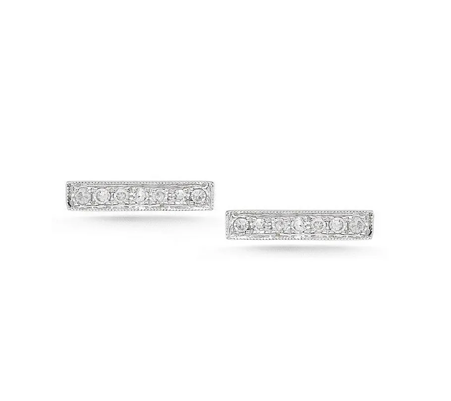 Dana Rebecca Sylvie Diamond Bar Earrings