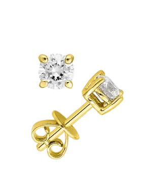 Diamond Studs - 10ct Yellow Gold Diamond Studs - 771748