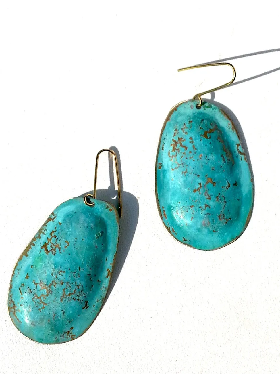 Earrings Small Drop Patina