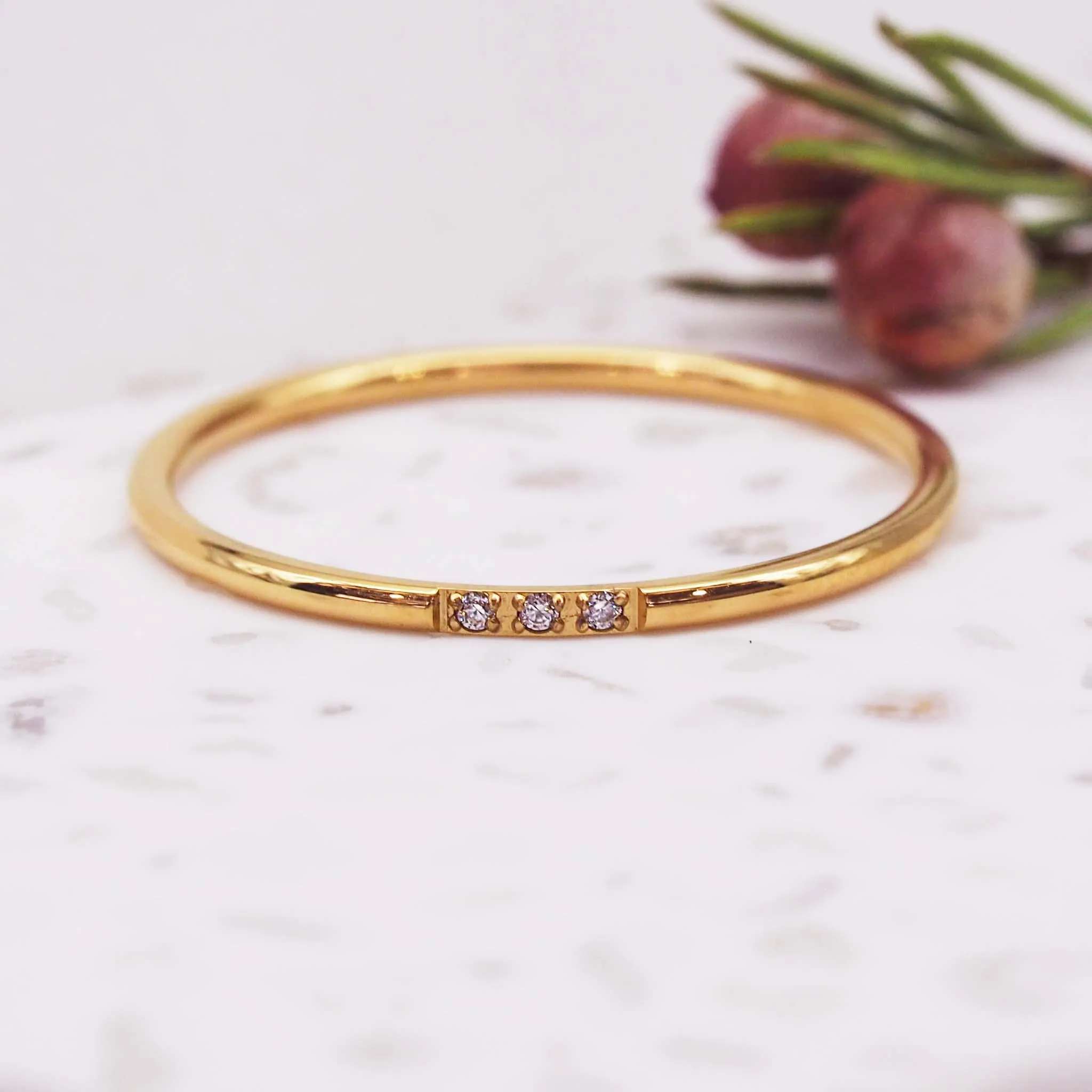 Elia Gold Stacker Ring