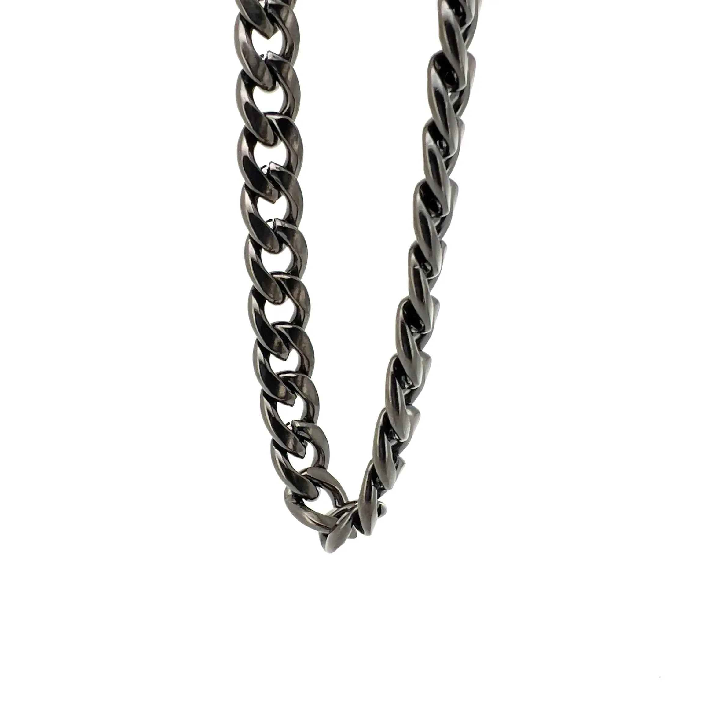 Flores Stainless Steel Curb Chain Necklace