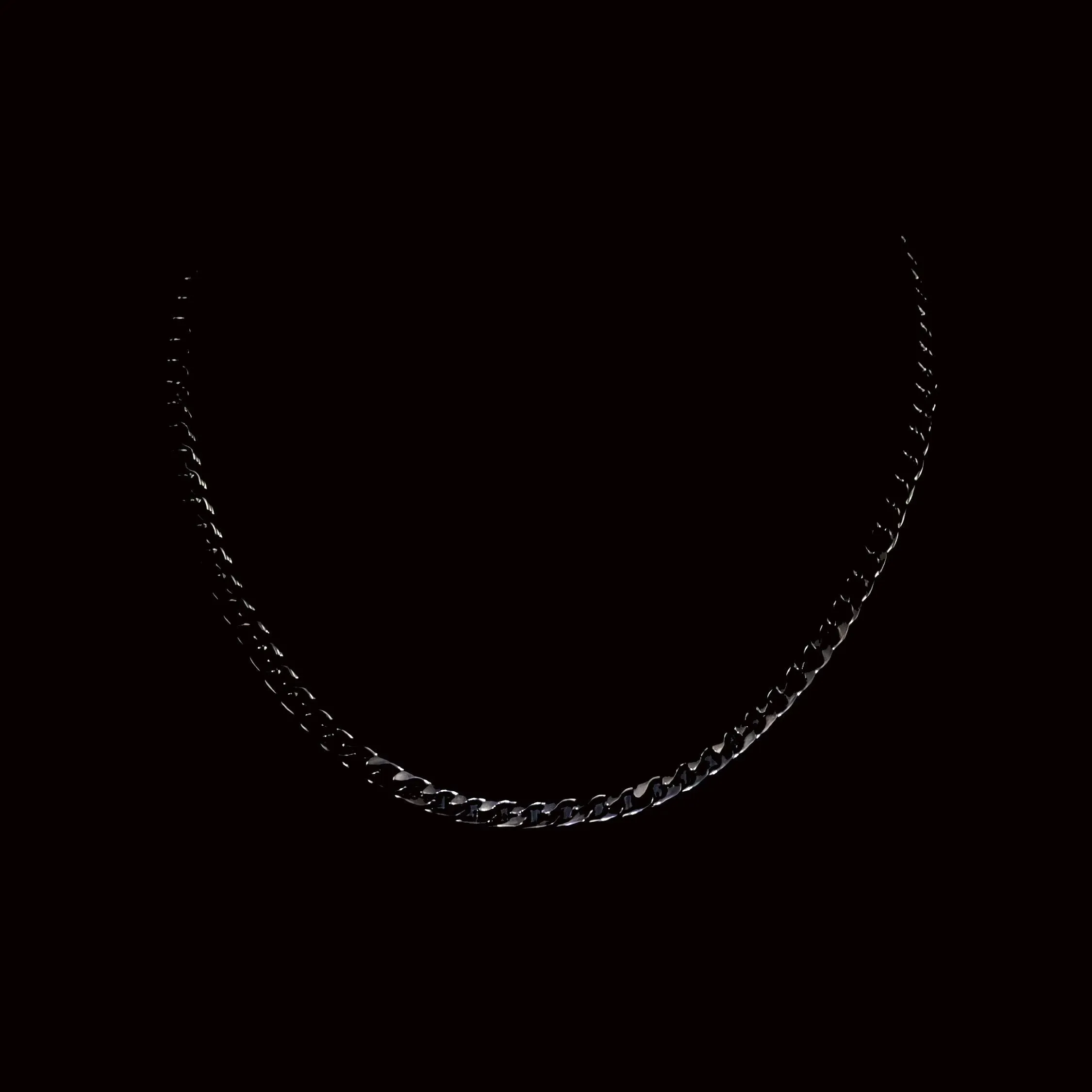 Flores Stainless Steel Curb Chain Necklace