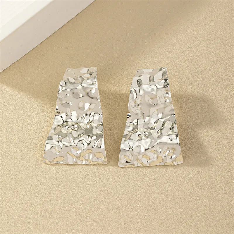 Geometry Chic Metal Earrings - Vienna Verve Collection