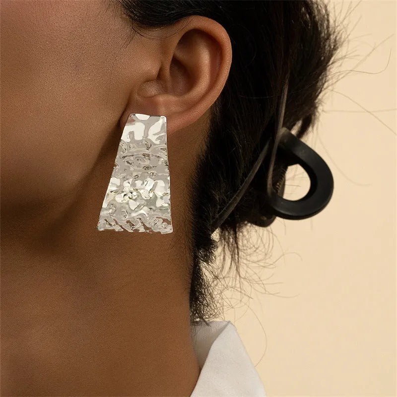 Geometry Chic Metal Earrings - Vienna Verve Collection