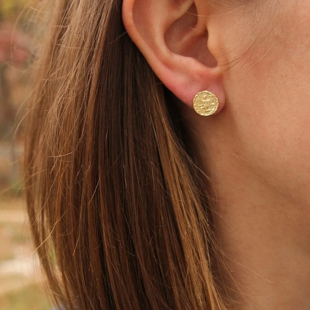 Gold Boreas Stud Earrings