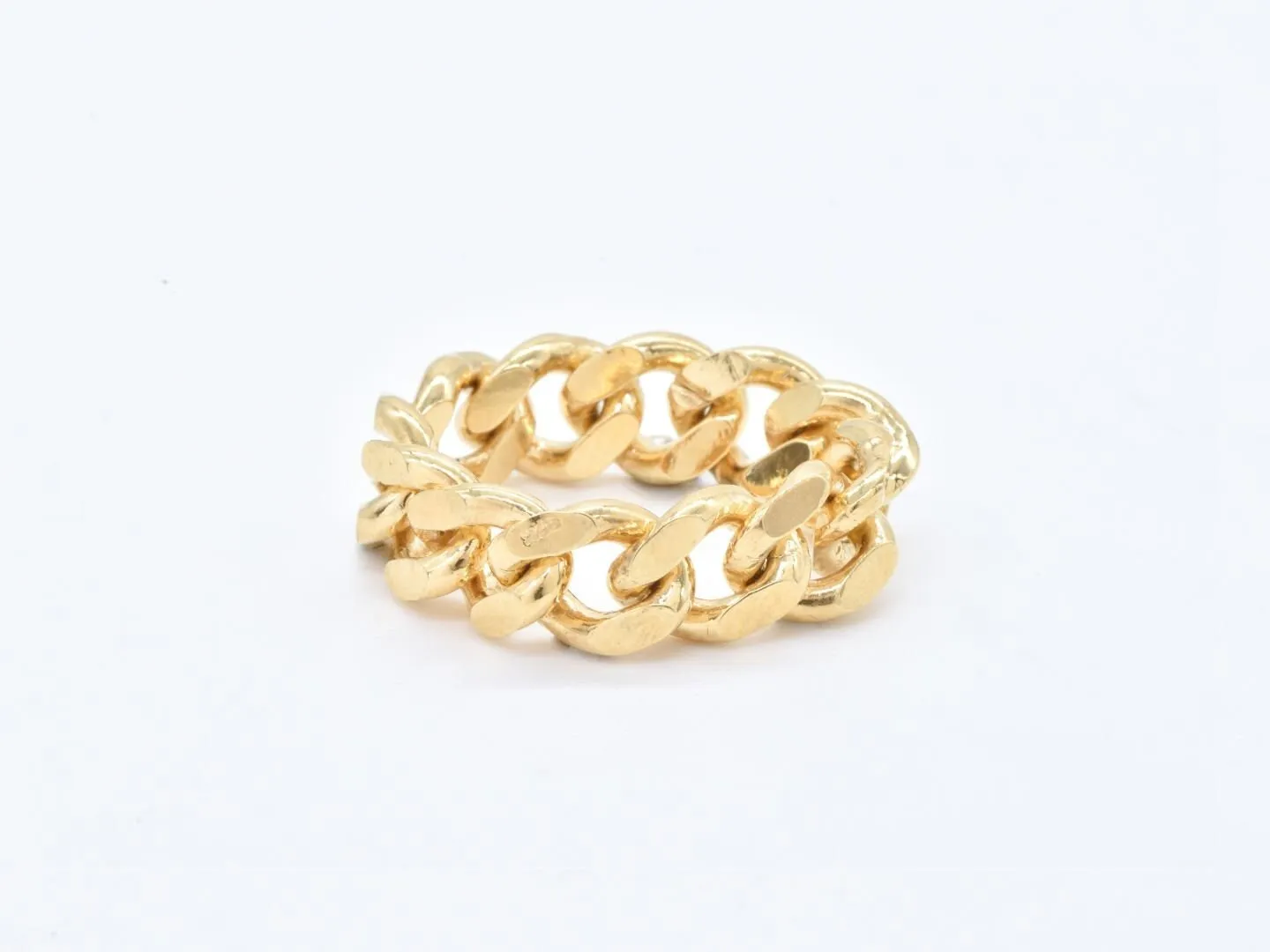 Gold Chain Ring - Chunky Gold Ring - Modern Chain Ring