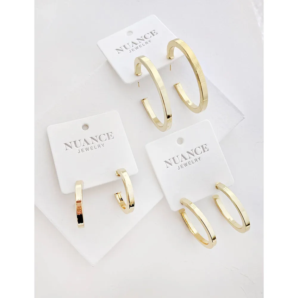 Gold-Filled Callie Hoop Earrings