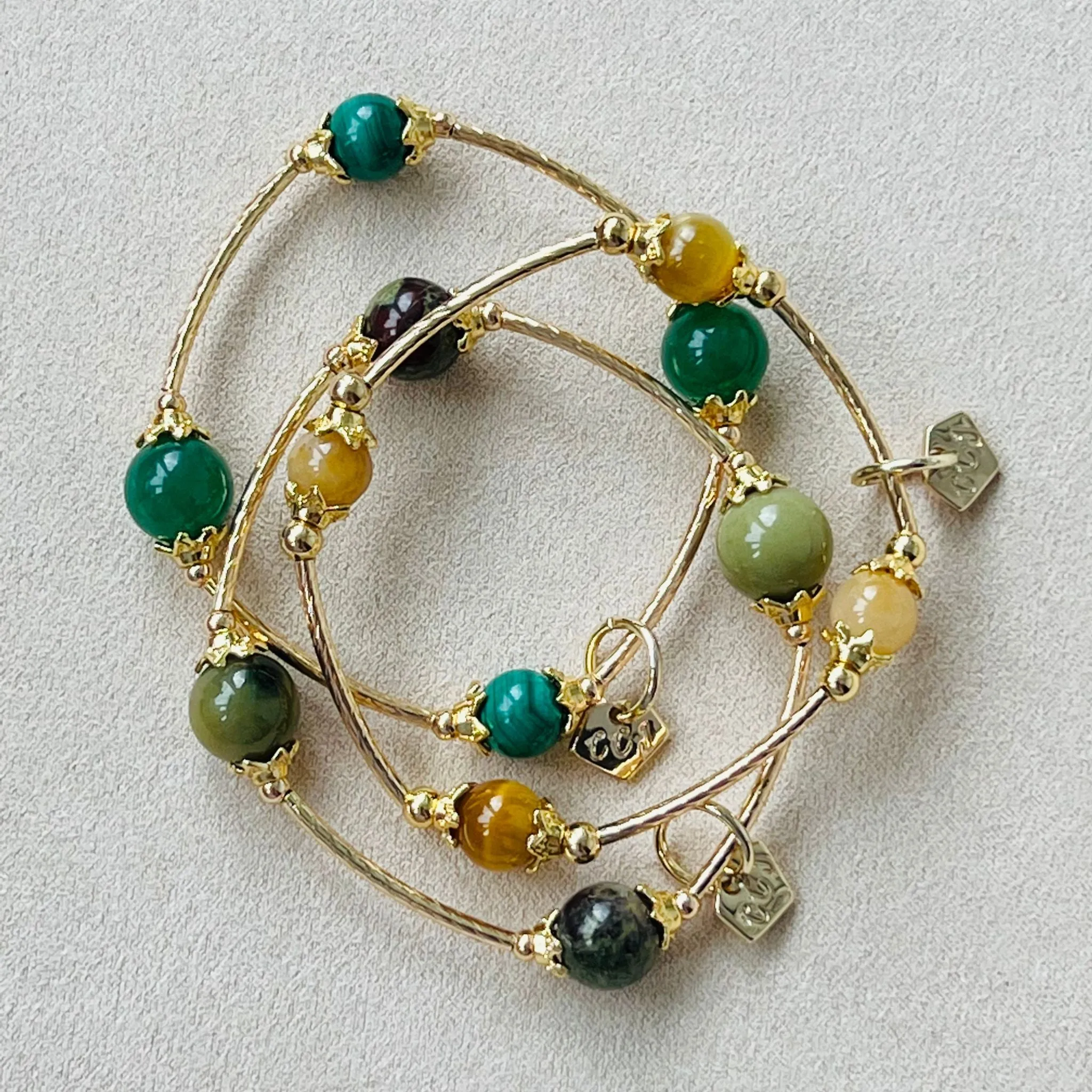 Green Aventurine & Malachite La Grace Bracelet