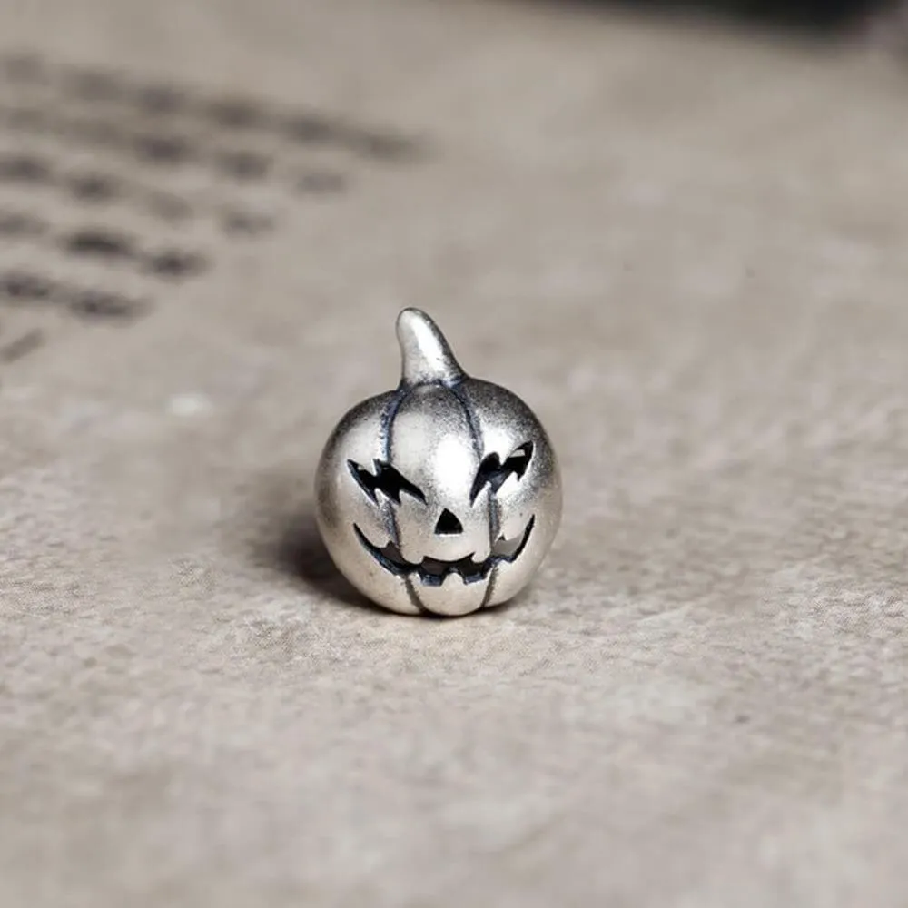 Halloween Pumpkin Gothic Style Studs For Women - 925 Solid Sterling Silver Studs