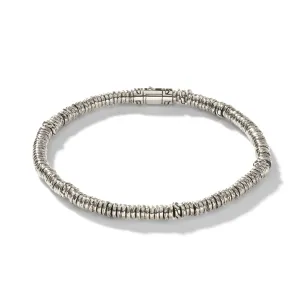 Heishi Beaded Bracelet - Sterling Silver