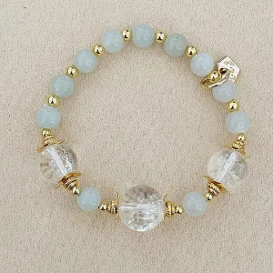 Jade & Himalayan Quartz Bracelet