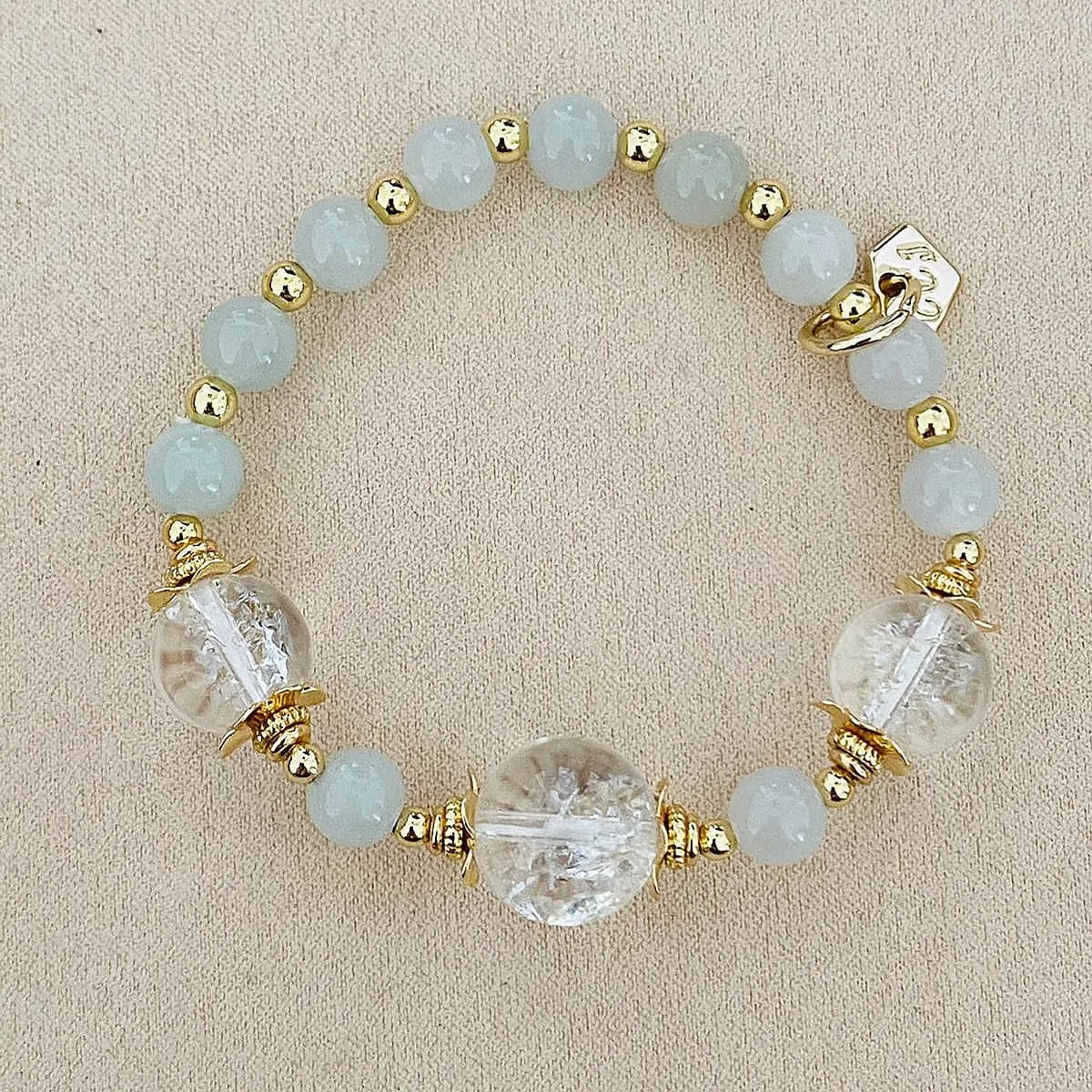 Jade & Himalayan Quartz Bracelet