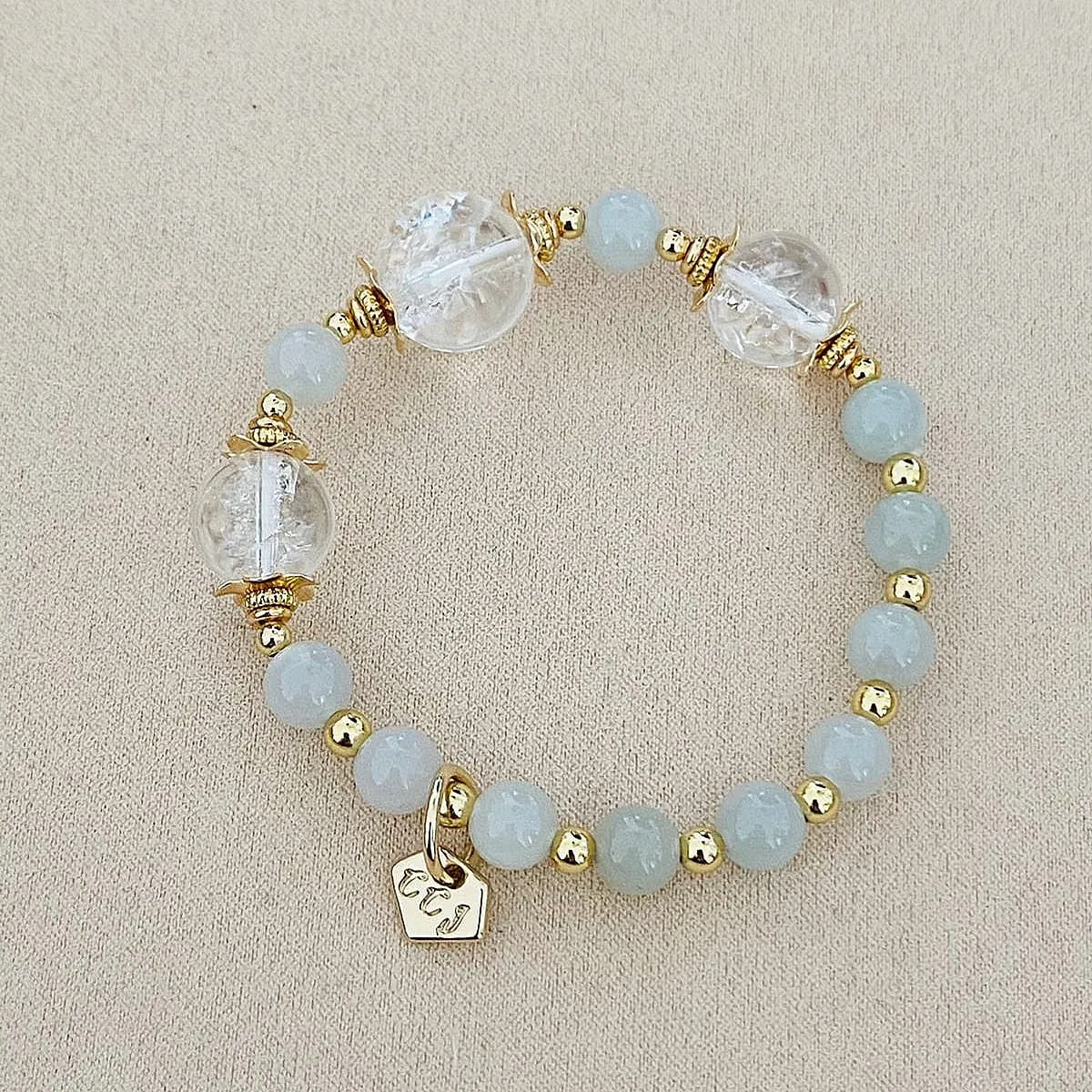 Jade & Himalayan Quartz Bracelet