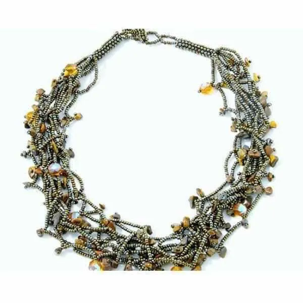 Luzy Beaded Adjustable Necklace - Guatemala