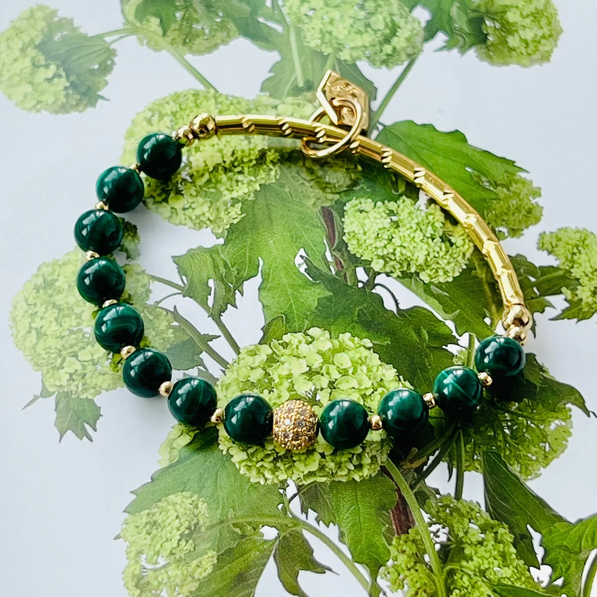 Marvelous Malachite Baby Diadem Bracelet