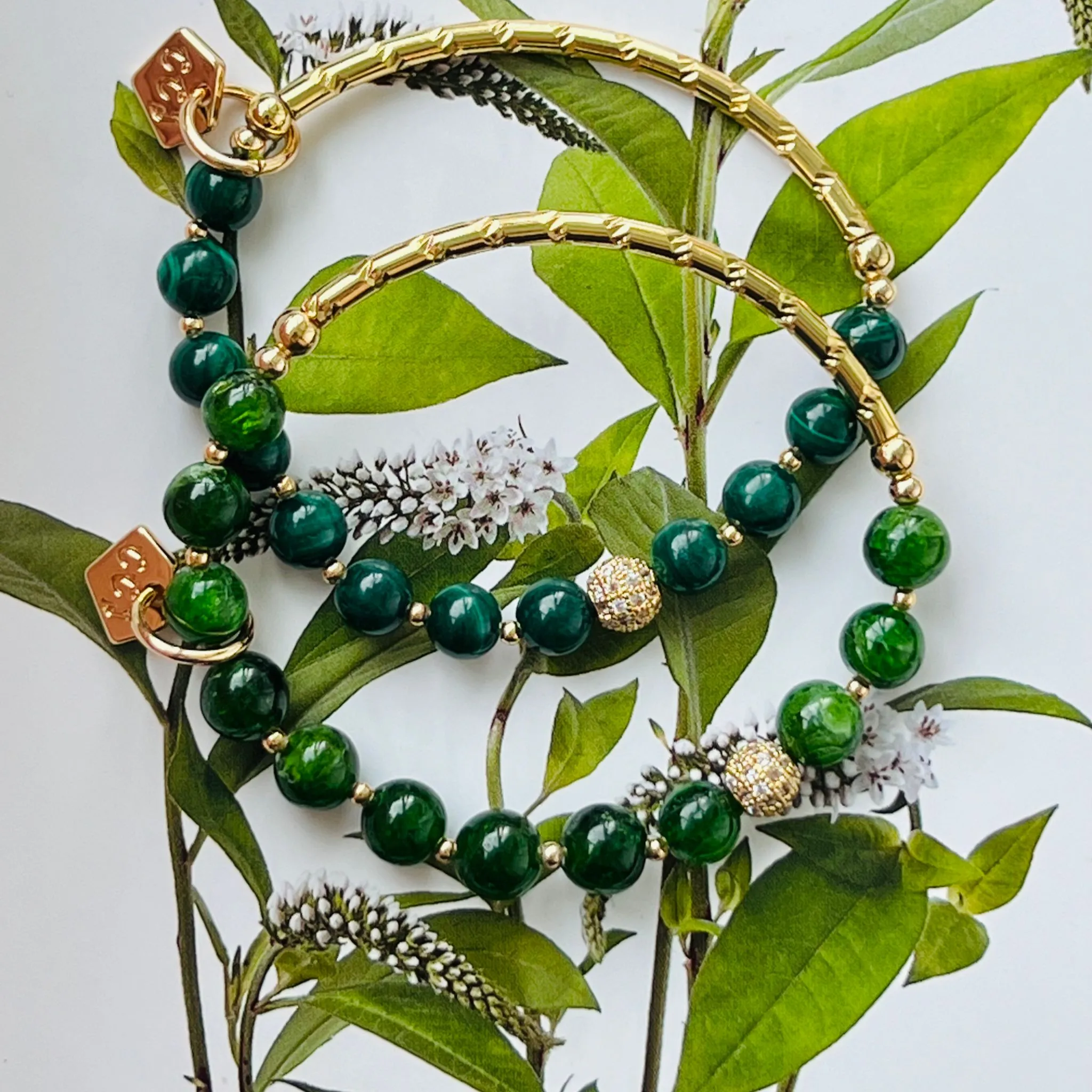 Marvelous Malachite Baby Diadem Bracelet