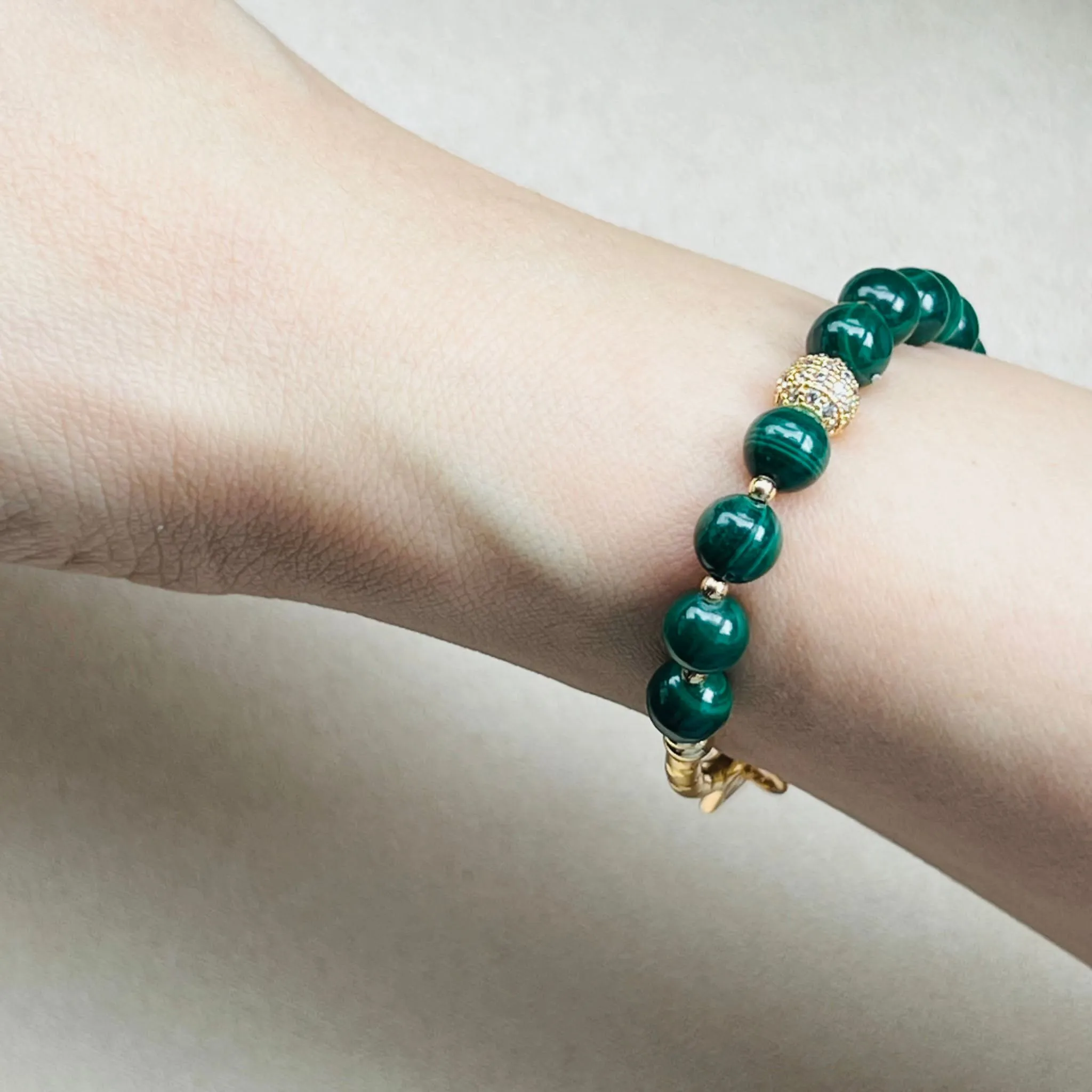 Marvelous Malachite Baby Diadem Bracelet