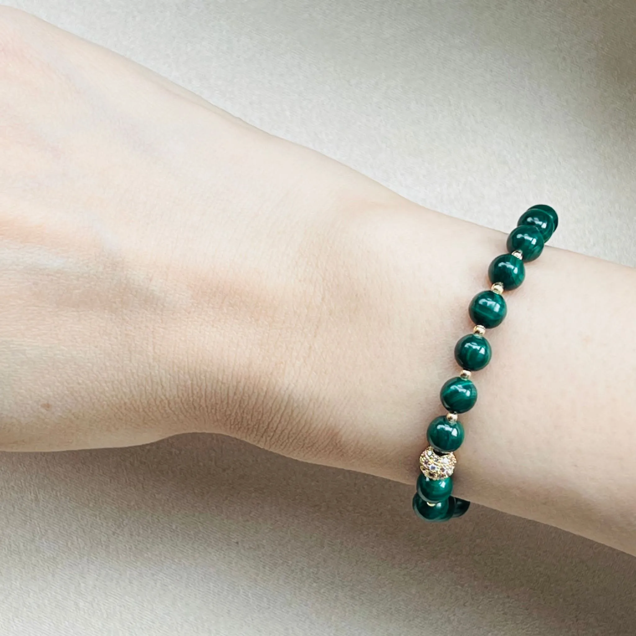 Marvelous Malachite Baby Diadem Bracelet