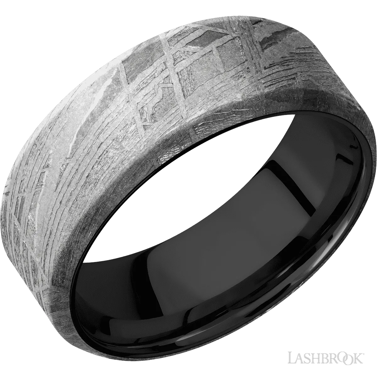 Meteorite with None Finish and Zirconium - 8MM