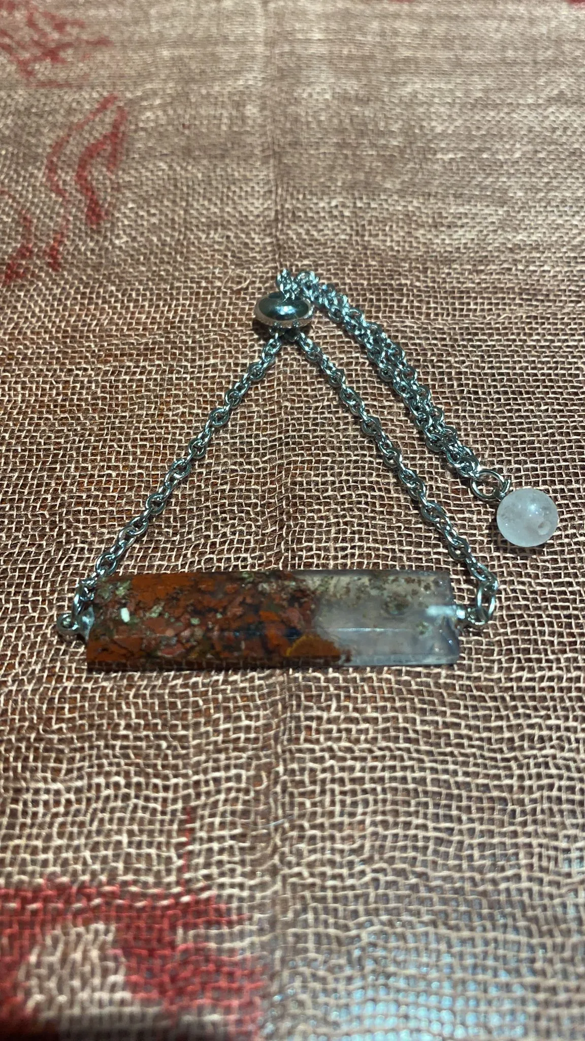 Moss Agate Adjustable Bracelet