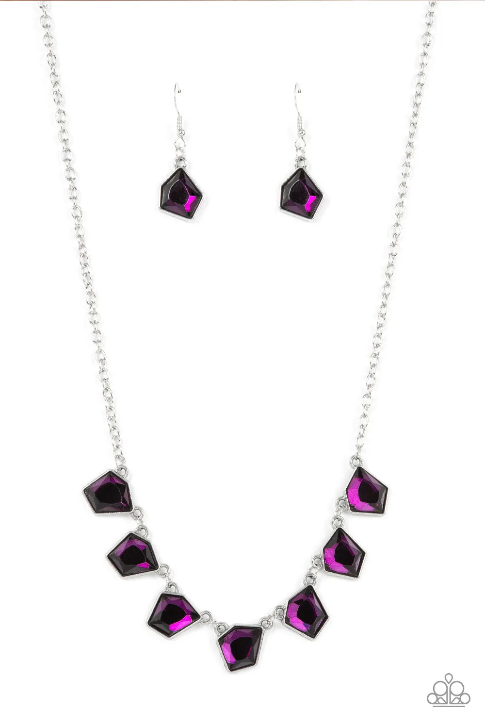 Necklaces Experimental Edge - Purple N2180