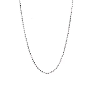 Paige Bead Chain Necklace, Sterling Silver