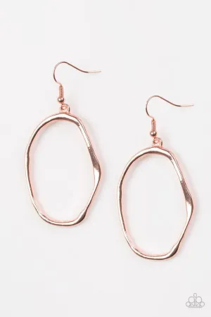 Paparazzi Earring ~ Eco Chic - Copper