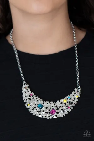 Paparazzi Fabulously Fragmented - Multi Necklace