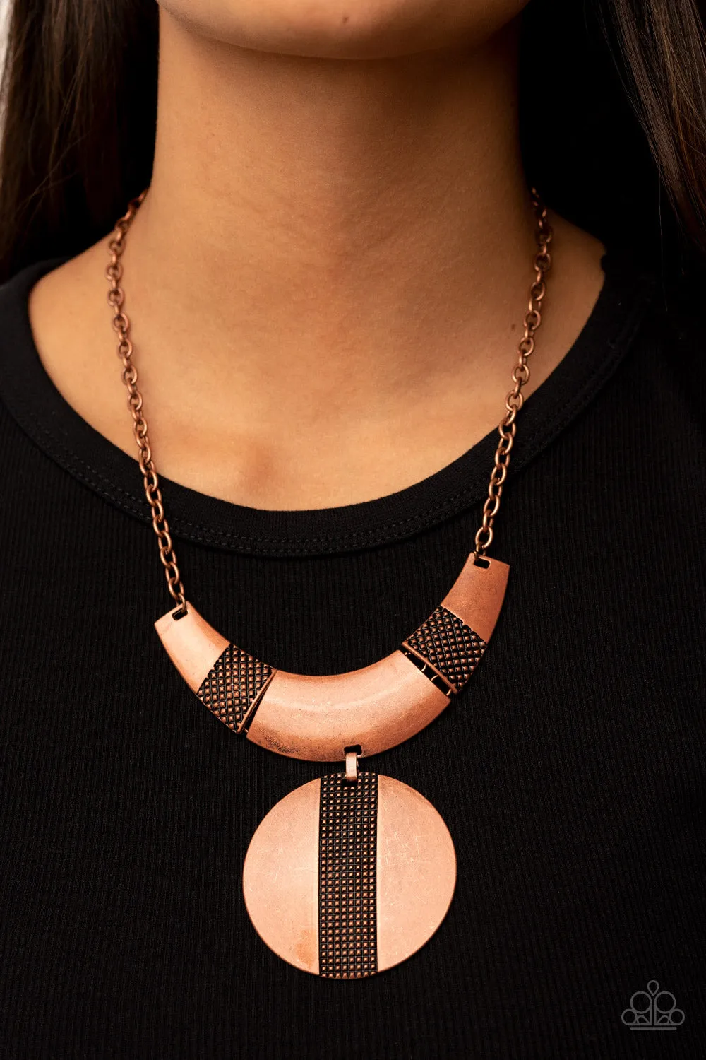 PAPARAZZI Metallic Enchantress - Copper NECKLACES