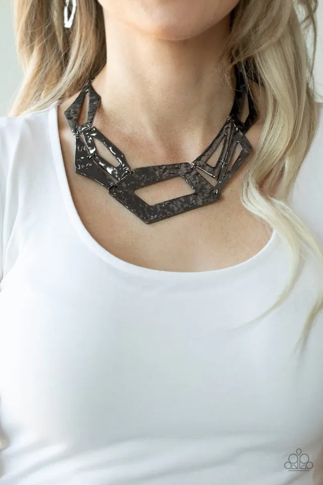 Paparazzi Necklace ~ Break The Mold - Black