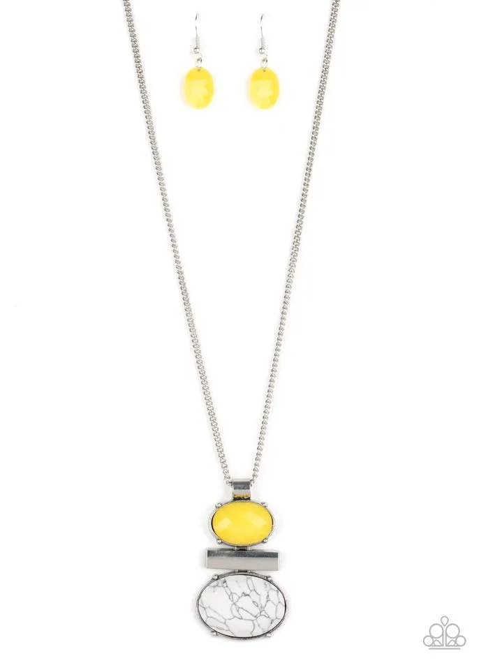 Paparazzi Necklace ~ Finding Balance - Yellow