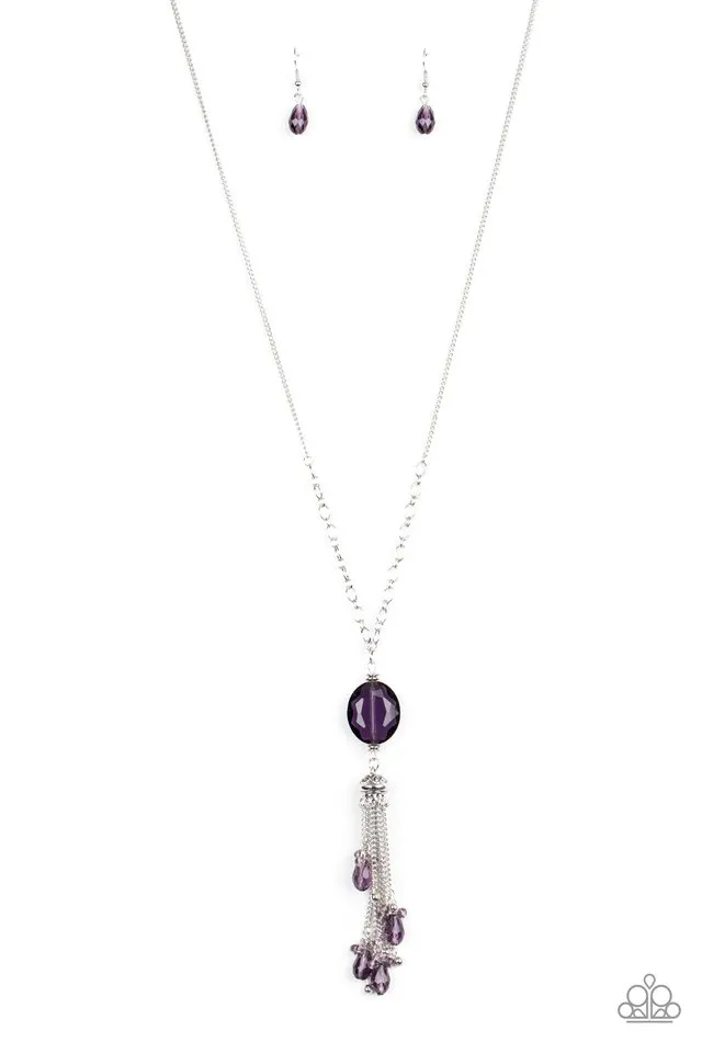 Paparazzi Necklace ~ Fringe Flavor - Purple